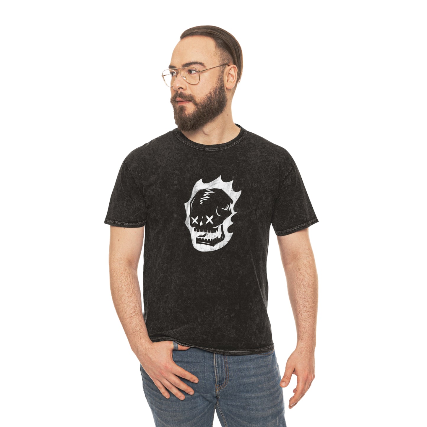 Acid Wash Skull T-Shirt
